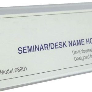 ARS® Acrylic Desk Name Plate Holder Sign Frame for Table Display Blank Nameplate Office Business Conference Meetingroom Student School Classroom (06 Inch x 2 Inch- 8 Pack) - Image 4