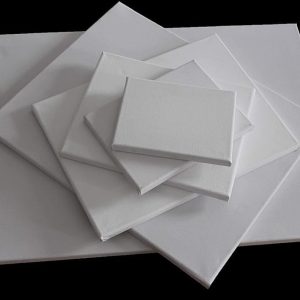 ARS® Artist Rectangle Stretched Canvas, Middle Size Pre-Stretched Cotton Canvas Panel Boards 5-Pack Stretched Canvas BLACK, 20x30CM (8x12 Inch) - Image 4