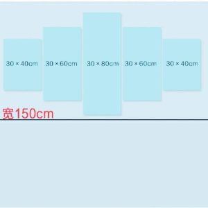 ARS® 5 Canvas Painting Barcelona 10 Messi Posters Football Stars 5 Pieces Canvas Paintings Wall Art Sports Print Picture Kids Room Decor Painting on Canvas - Image 4