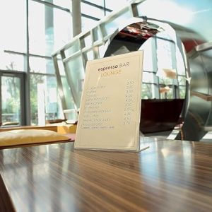 ARS® Clear Acrylic Sign Holder L-Type A4 (210 x 297mm) - Image 5