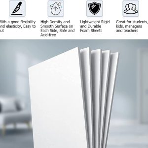 ARS® 25 Pack Foam Boards 10in x8in, Hommy Prefer 0.2in Thick Polystyrene Foam Sheet, White Poster Boards for Crafts/Projects/Photo Framing/Art Display Foam Board - Image 4