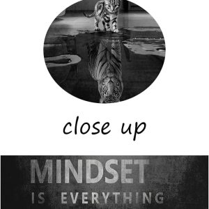 ARS® Abstract Posters Wall Tiger Mindset is Everything Motivational Wall -Canvas Print Frame Picture Painting for Office Hallway Home Decor Kids Room Gift-16"x20" - Image 3