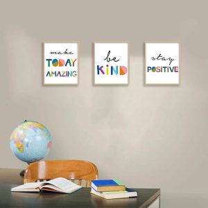 ARS® Words Inspirational Quote Modern Minimalist Typography Art Print Set of 9 (8”X10”) Canvas Painting,Motivational Quote Phrases Wall Art Poster For Nursery or Kids Room Home Decor,No Frame - Image 3