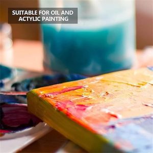 ARS® white BLANK Canvas Board 280 GSM 100 x 100 CM 100% Cotton Boards For Painting, Acrylic Pouring, Oil Paint Dry & Wet - Image 7