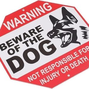 ARS® Beware of The Dog Aluminum Warning Sign, No Responsible For Injury Or Death Warning Dog Sign - UV Protected and Weatherproof - 12" x 12" - Image 4