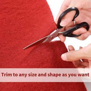 ARS® Exhibition Red Carpet Aisle Runner for Party 3M × 3M, 300 GSM Red Novelty Polyester Fabric Aisle Runner for Wedding, Red Runway Rug for Holiday Parties, Special Events - Image 4