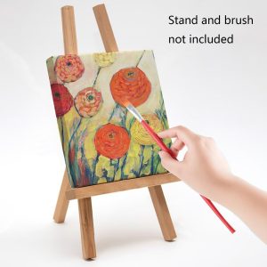 ARS® White Canvas, 10 PCS 15x15cm 100% Cotton Artist Blank Canvas Boards, Painting Canvases, Art Canvases for Acrylics, Oils and Other Painting Media for Kids, Students, and Professionals - Image 8