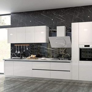 ARS® (300 x 60cm) Matte white Contact Paper Self-Adhesive Wallpaper Decorative Removable Wallpaper with PVC Waterproof Oil-proof for Kitchen Countertop Cabinet Furniture - Image 5