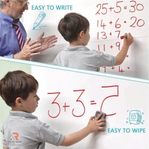 ARS® Self Adhesive Whiteboard Sticker Removable Wall Vinyl Peel and Stick Paper School, Office, Home, College Students Painting Wallpaper (60x200cm) - Image 9