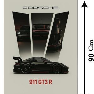 ARS® Porsche 911 car Canvas Wall Art for Decoration Frame easy to hang, 90x60cm, 1Pcs - Image 3