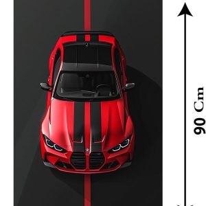 ARS® BMW car Canvas Wall Art for Decoration Frame easy to hang, 90x60cm, 1Pcs - Image 3