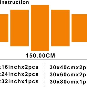 ARS® 5 Piece Canvas Wall Art Koran Page Stock Photo Painting Muslim Islamic Culture Picture The Koran Arabic Calligraphy Home Wall Decor for Bedroom Framed Stretched Ready to Hang(60Wx32H inches) - Image 4