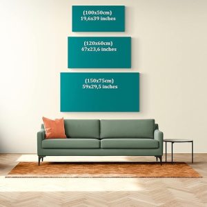 ARS® Large Islamic wall art, Islamic canvas print, Muslim home decoration, Quran wall art, Arabic calligraphy, Muslim wedding gift (Surah Hud 1, 100x50CM) - Image 4