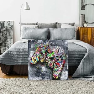 ARS® Graffiti Wall Art Bedroom - Large Gaming Canvas Wall Art - Teen Boy Room Decor Ready to Hang Size 60 x 60 CM - Image 4