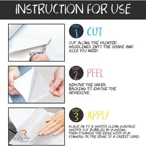 ARS® Self Adhesive Whiteboard Sticker Removable Wall Vinyl Peel and Stick Paper School, Office, Home, College Students Painting Wallpaper (60x200cm) - Image 7