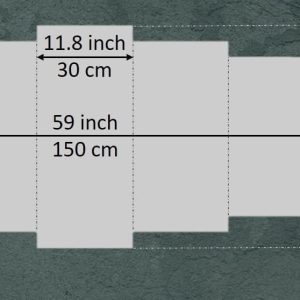 ARS® 5-Piece Islamic Canvas Wall Art, Surah Ayatul Kursi, Al Falaq & Al Nas, 60x28 inches, Gray - Image 4