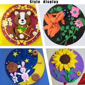 ARS® 3pcs Canvas Boards - Round Wood Painting Boards, 15cm & 20cm Diameter, Unfinished Wood Paint Pouring Panels for Crafts - Image 6