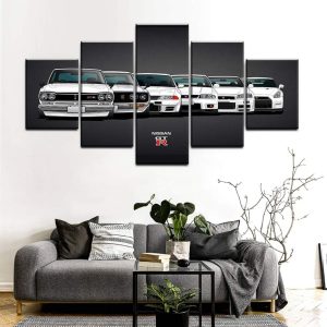 ARS® Canvas Painting HD Print Modular Artwork Modern 5 Pieces Nissa Skyline Gtr Car Pictures Home Decorative Wall Art Unique Poster - Image 2