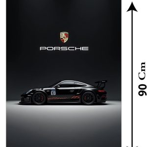 ARS® Luxury Sports Car Canvas Wall Art – Modern Supercar Poster with Frame, 60 × 90 cm, 1 Piece Wall Decor for Living Room, Office & Garage - Image 3