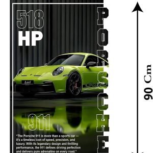 ARS® Porsche 911 GT3 RS car Canvas Wall Art for Decoration Frame easy to hang, 90x60cm, 1Pcs - Image 3