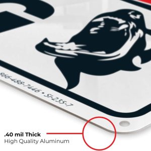 ARS® Beware of Dog (2 Pack) 10x14 Inches, Rust Free 0.40 Aluminum, Fade Resistant, Easy Mounting, Indoor/Outdoor Use - Image 6