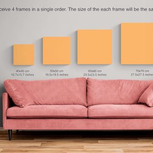 ARS® Large 99 Names of Allah Canvas Print - Islamic Wall Art Home Decor Gifts, Asmaul Husna (4 Pieces, Each 15.7x15.7 Inches, Artwork 5) - Image 7