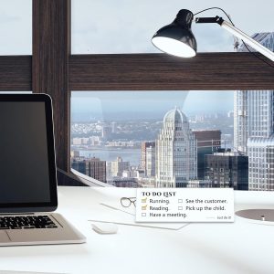 ARS® Clear Plastic Name Plates for Desk 8.5 x 3 Acrylic Wall Plate Holder Sign Frame Table Display Blank Nameplate Office Business Conference Meetingroom Student School Classroom 20 Pack - Image 6