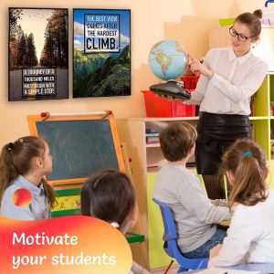 ARS® Motivational Wall Art Set of 6, 11x17 in. Vinyl, Portrait, Rectangular, Office, Classroom, Home, Gym, Bathroom Decor - Image 7