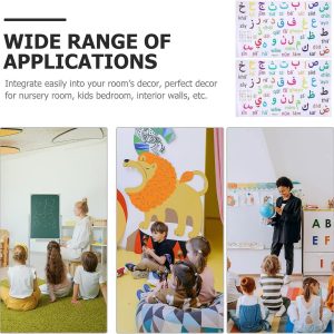 ARS® Arabic Letters & Numbers Wall Stickers - Alphabet Prints & Decals for Learning & Decoration - Image 3