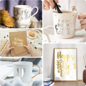 ARS® Adhesive Chrome Gold Permanent Vinyl Roll for Cricut - 12inx10ft - Image 6