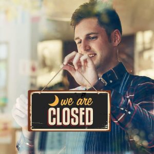 ARS® Wooden Store Open and Closed Business Sign Two Sided Reversible Come In We're Open or Closed Store Hanging Sign for Coffee Bar Shop 6"x 12" Inch - Image 7