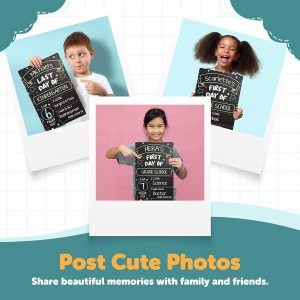 ARS® First Day Last Day of School black Chalkboard Double Sided Sign - 30.5 x 7.22 - Image 5