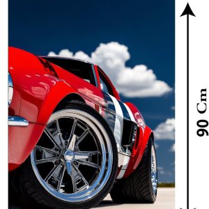 ARS® Luxury Sports Car Canvas Wall Art – Modern Supercar Poster with Frame, 60 × 90 cm, 1 Piece Wall Decor for Living Room, Office & Garage - Image 3