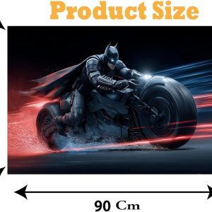 ARS® Motorcycle Canvas Wall Art 60x90cm – Framed Bike Poster for Garage, Bedroom & Office – Motorcycle Canvas, 1 Piece - Image 3