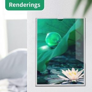ARS® Acrylic Sign Holder 210 x 297mm Wall Mount, A4 Display Holder with Adhesive Tape Wall Mount Clear Photo Frames Paper Document Holder for Home, Office, Store, Restaurant (3 Pack) - Image 5