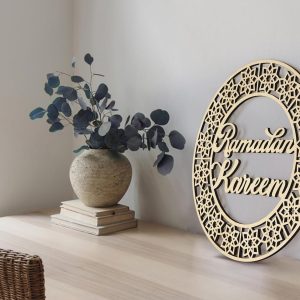 ARS® Ramadan Door Wreath (12in) Ramadan Mubarak Sign Decorations for Home Wreath for Front Door - Door Decoration - Image 4