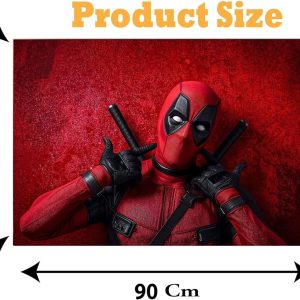 ARS® Deadpool Canvas Wall Art for Decoration Frame easy to hang, 90x60cm, 1Pcs - Image 2