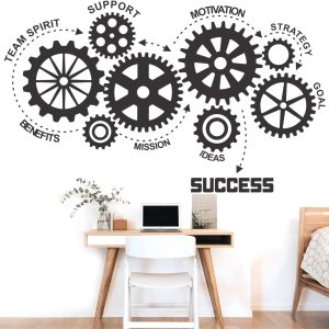 ARS® Success Idea Team Work Goal Mission Office Inspirational Motivational Quotes Wall Sticker' SM800 (PVC Vinyl 105cm X 65 cm) - Image 3