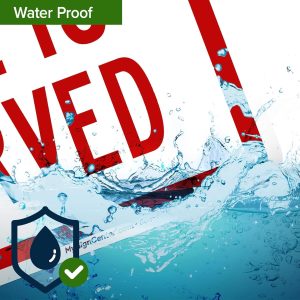 ARS® No Parking This Space is Reserved Sign - 25cm x 36cm - .040 Rust Free Aluminium - - UV Protected and Weatherproof - A82-613AL - Image 5