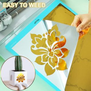 ARS® Adhesive Chrome Gold Permanent Vinyl Roll for Cricut - 12inx10ft - Image 4