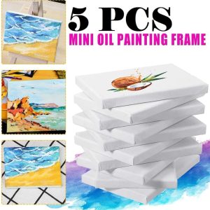 ARS® Stretchable Blank Art Boards Set, 5 Pieces, White,CANVAS 20x30 cm - Image 3