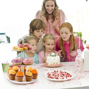 ARS® Acrylic Cupcake Stand, 3 Tiers Round Cupcake Stand Clear Dessert Tower Holder Display Tea Serving Platter Candy Bar Party Macaron Display Rack for Wedding, Party, Baby Shower, Clear - Image 8