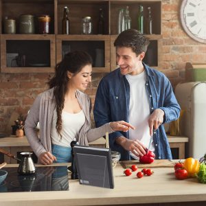 ARS® Book Stand, Acrylic Cookbook Holder, DIN A4, Easel, Sturdy, Tabletop Display, 24 x 20 cm, Transparent, 1 item - Image 4