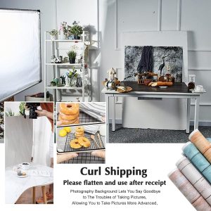 ARS® (Pack of 4) Double Sided vinyl Photography Backdrop for Food, Photography Props for Jewelry Cosmetics Makeup Small Parts Props (22.83X34.64 inch) - Image 5
