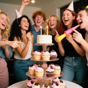 ARS® Acrylic Cupcake Stand, BetterJonny 4 Tier Transparent Square Dessert Tower Holder with Base Clear Cake Stand Display Tea Party Serving Platter for Wedding Party - Image 7