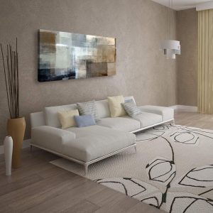 ARS® Canvas Prints Abstract Wall Art Print Paintings Grey and Brown Stretched Canvas Wooden Framed for living Room Bedroom and Office Home Decor Artwork XLarge 24x45inch - Image 2