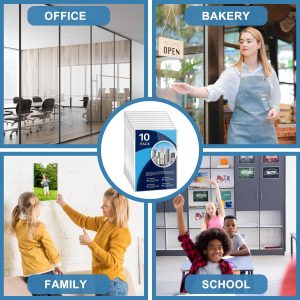 ARS® A4 Acrylic Frame Wall Sign Holder (Portrait, 2-Pack) - Frameless Self-Adhesive Wall Poster Display Frame for Office, Store, Restaurant - No Drilling Needed, Clear Document Holder - Image 3