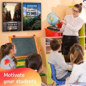 ARS® Motivational Posters, Wall Art for Motivational Posters For Office, Inspirational Posters, Inspirational Poster for Classroom Decor, Office Wall Art, Set of 6 11x1 - Image 5