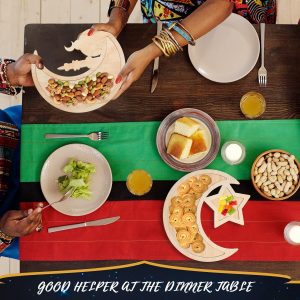 ARS® Ramadan Tray Eid Mubarak Tray Wooden Star Moon Shaped Ramadan Tray Islam Wooden Artistic Moon Star Dessert Tray Ramadan Decorations for Table Islam Wooden Artistic Dessert Tray - Image 6