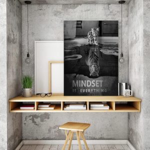 ARS® Abstract Posters Wall Tiger Mindset is Everything Motivational Wall -Canvas Print Frame Picture Painting for Office Hallway Home Decor Kids Room Gift-16"x20" - Image 6